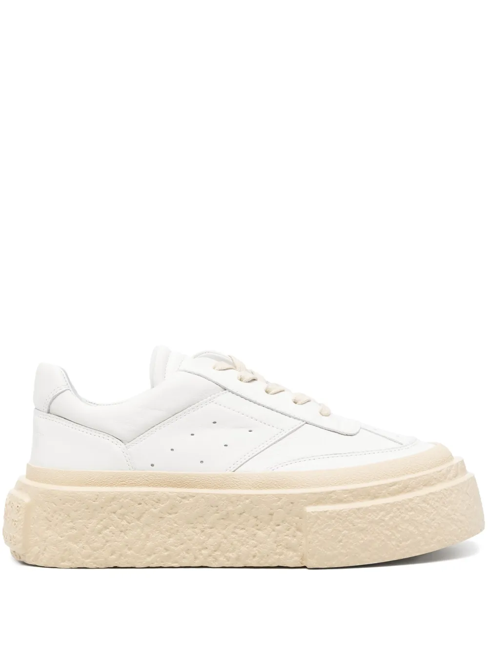 MM6 Maison Margiela Sneakers met contrasterende plateauzool – Wit (S59WS0221P6783)