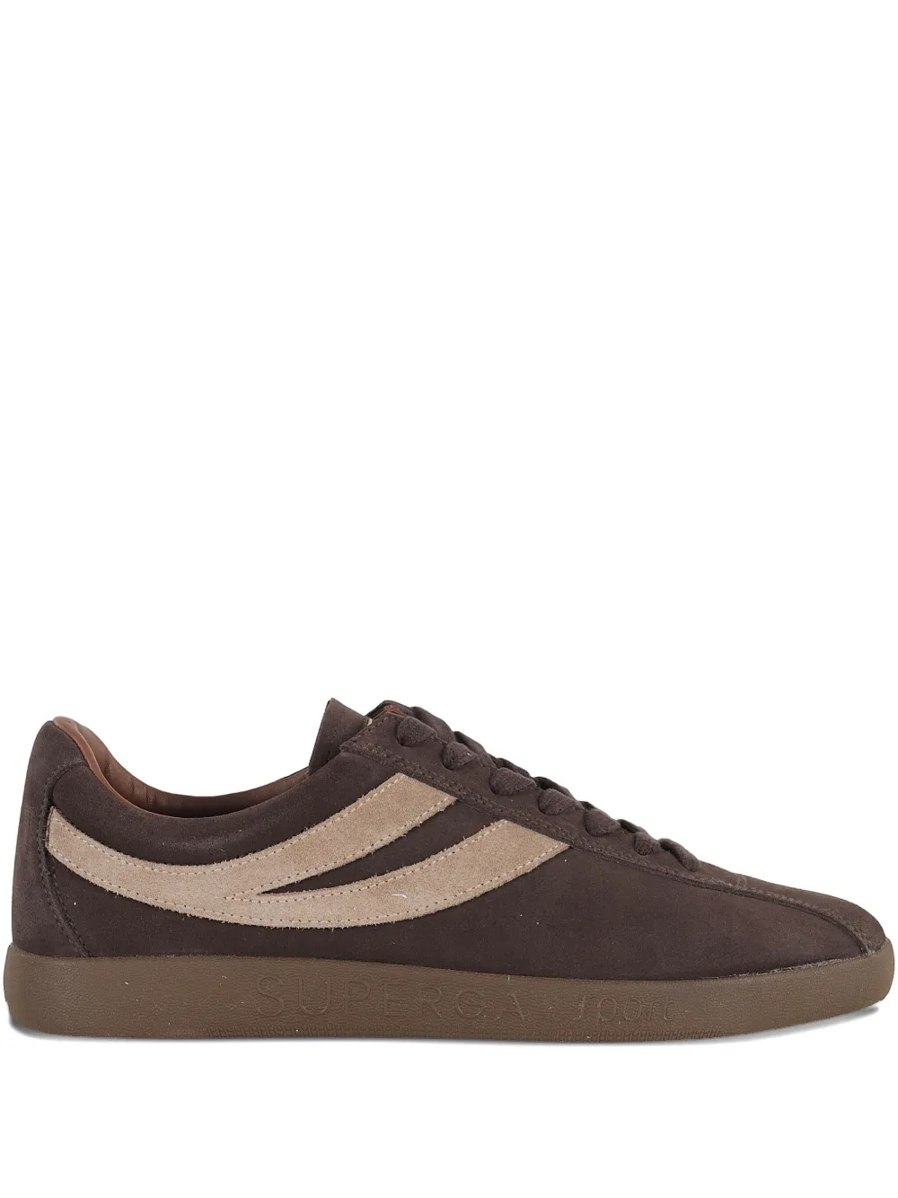 Superga 1960 Capri Sneakers mit Wildlederstreifen – Braun (S71474WU097)