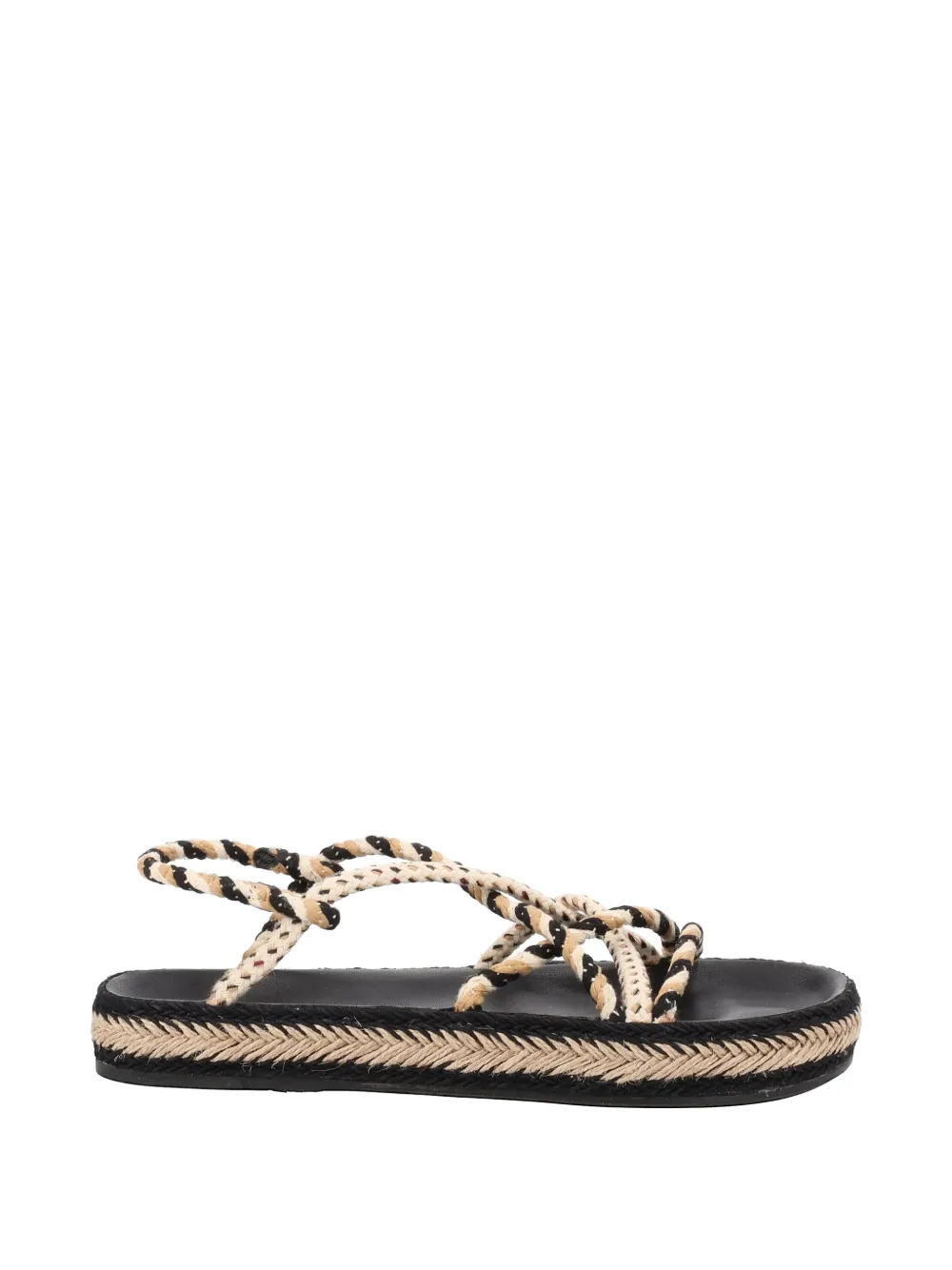 ISABEL MARANT Sandalen mit Flechtmuster – Schwarz (SD0276FAD1B07S)