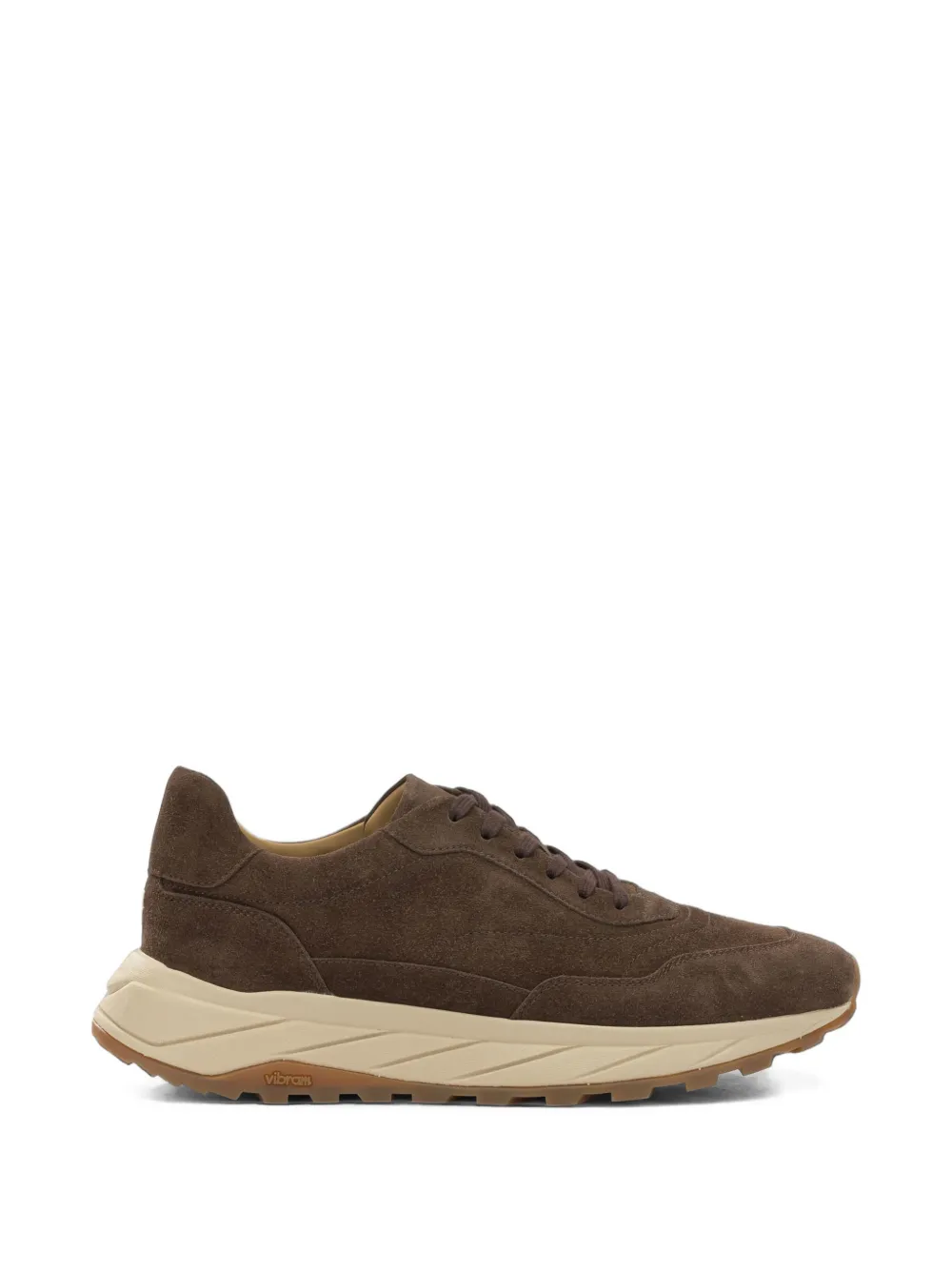 Henderson Baracco suede panelled sneakers – Bruin (SHARKS15154SUEDEESPRESSO)
