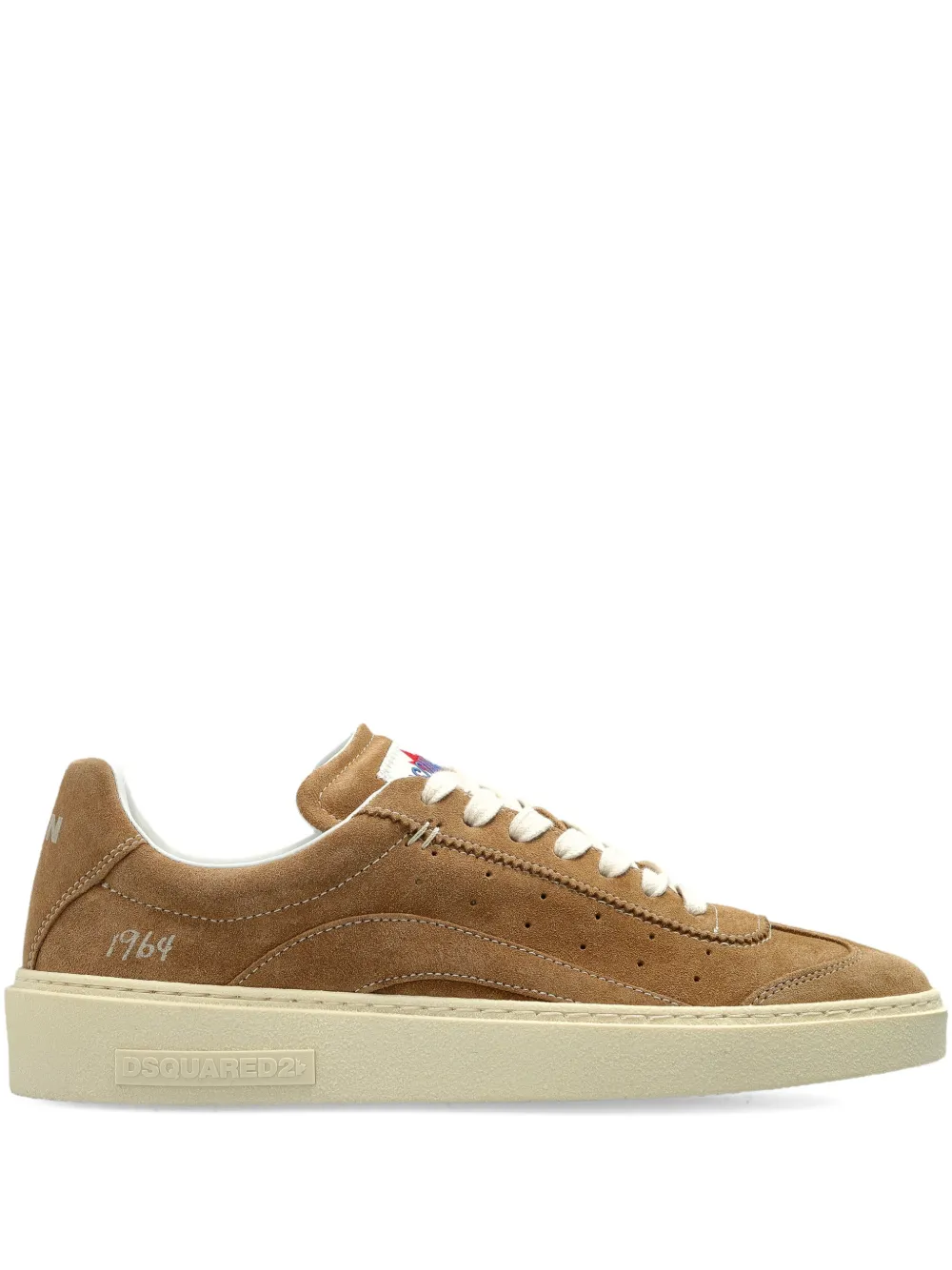 DSQUARED2 Rider suède low-top sneakers – Bruin (SNW047001503520)
