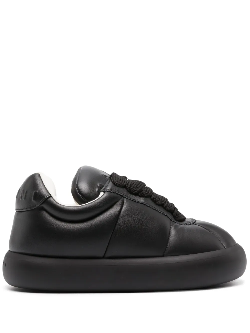 Marni BigFoot 2.0 padded leather sneakers – Zwart (SNZW015102P6028)