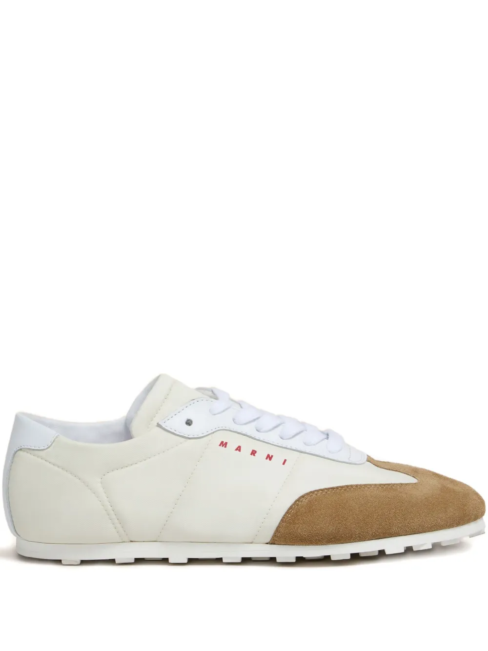 Marni Softy Soccer Sneakers aus Nylon – Weiß (SNZW020000P7406)