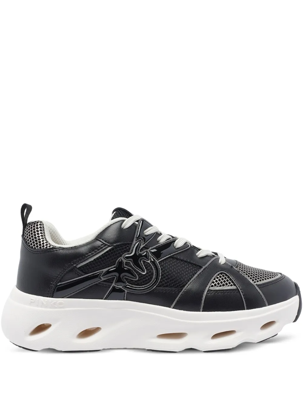 PINKO Mesh-Sneakers mit Logo-Detail – Schwarz (SS0127E036)