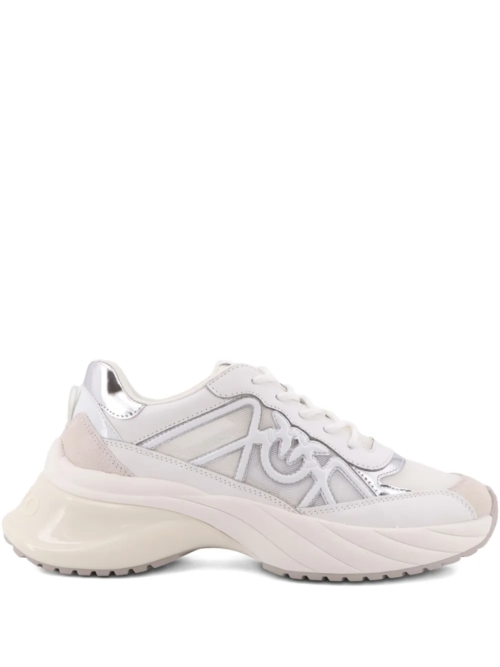 PINKO Love Birds Sneakers mit Logo – Schwarz (SS0135P142)