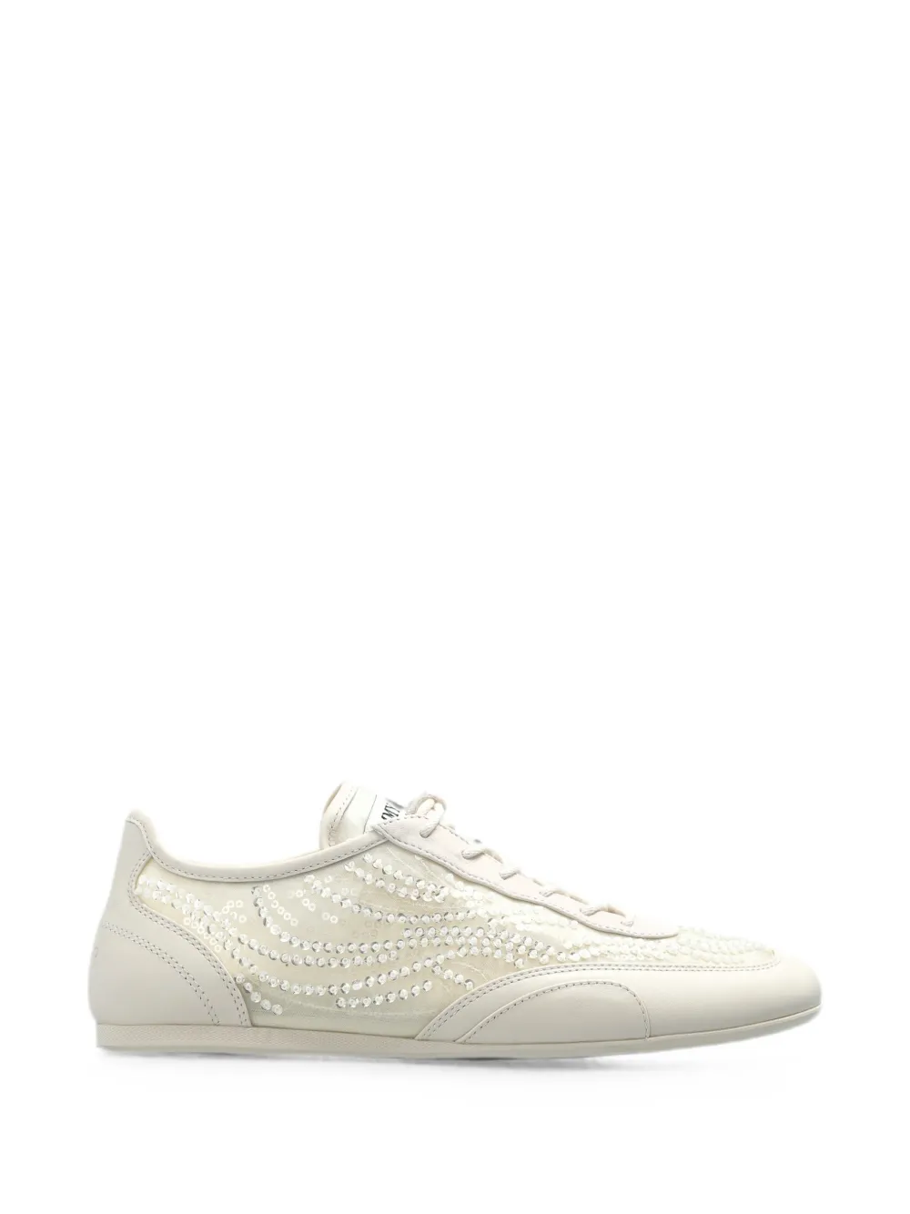 Jimmy Choo Sunny F sneakers verfraaid met pailletten – Beige (SUNNYFGKL)