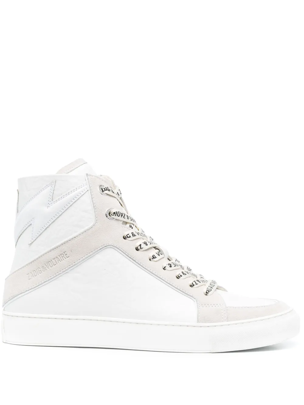 Zadig&Voltaire High Flash leren sneakers – Wit (SWSN00431)