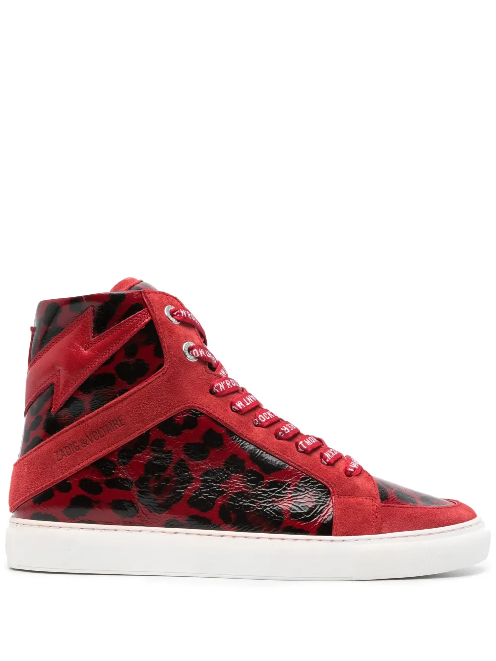 Zadig&Voltaire ZV1747 High Flash Keith sneakers – Rood (SWSN00479)