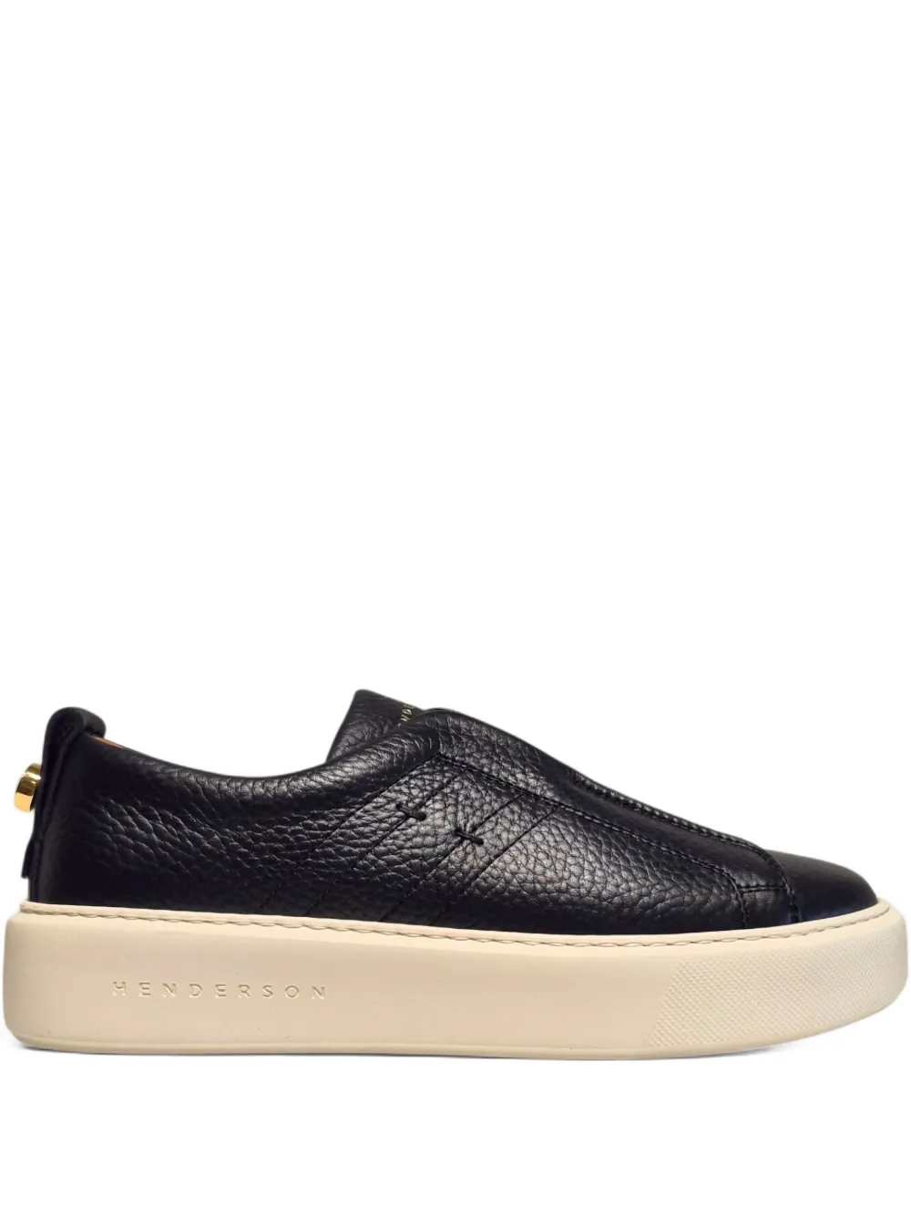 Henderson Baracco Slip-On-Sneakers aus Leder – Schwarz (TERRYG)