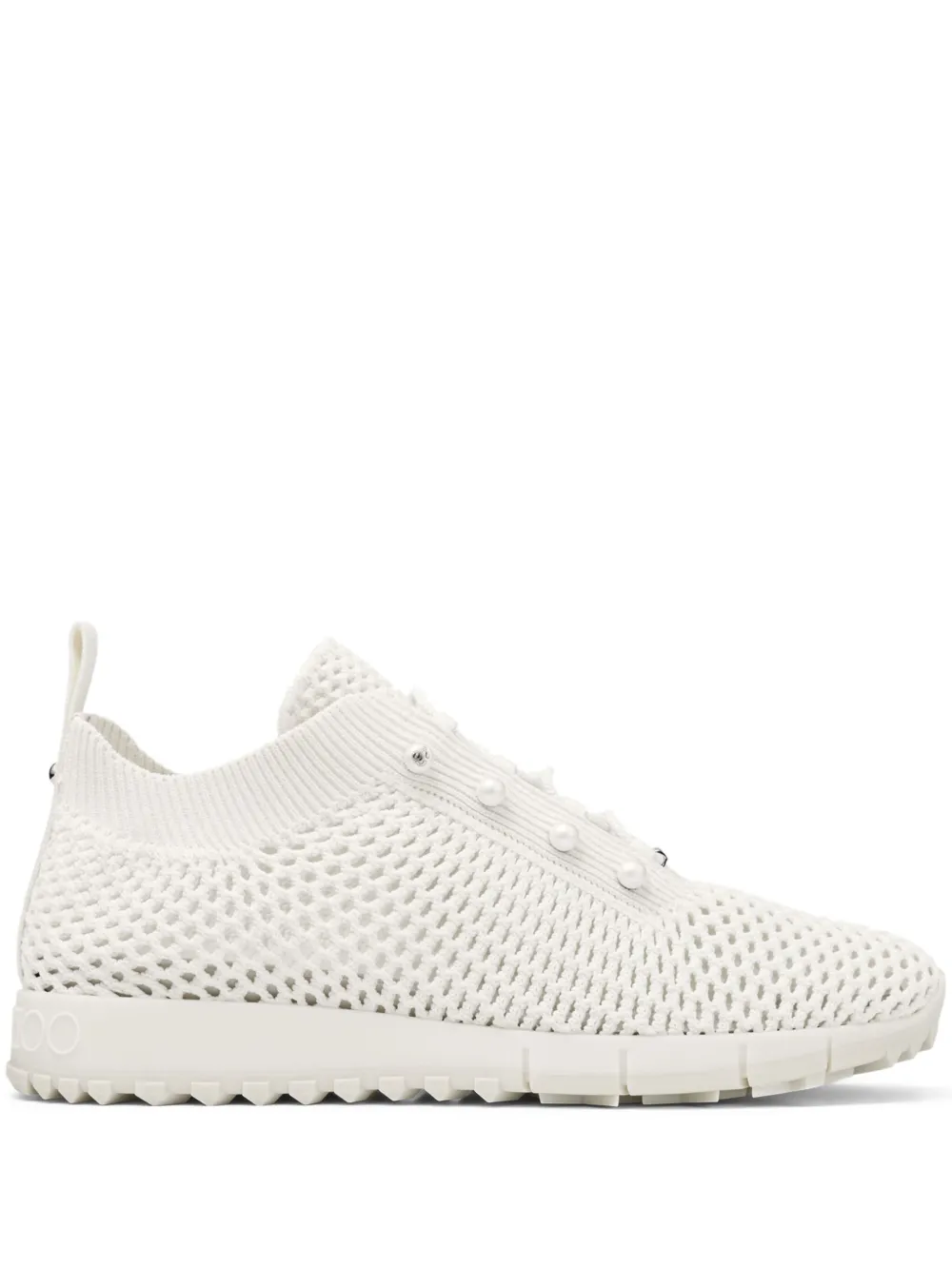 Jimmy Choo Veles sneakers verfraaid met parel – Wit (VELESPBT)
