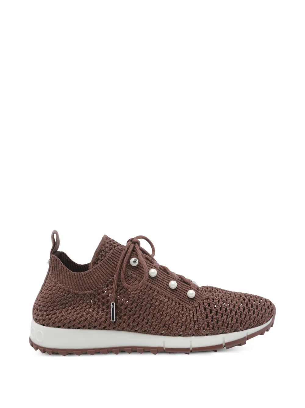 Jimmy Choo Veles sneakers verfraaid met parel – Beige (VELESQEH)
