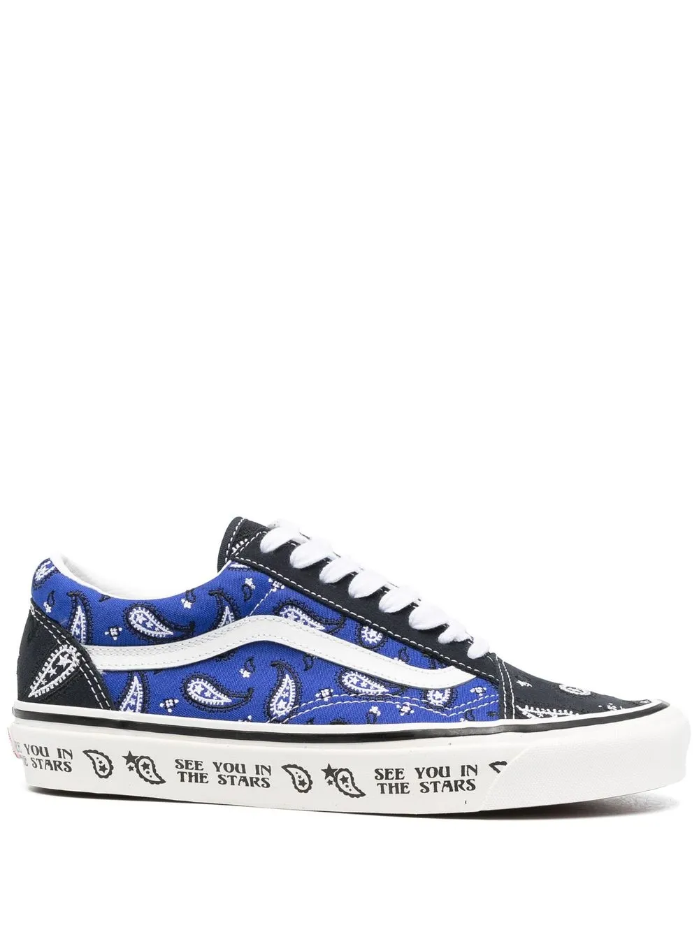 Vans Old Skool sneakers met paisley-print – Blauw (VN0A54F3NVY1)