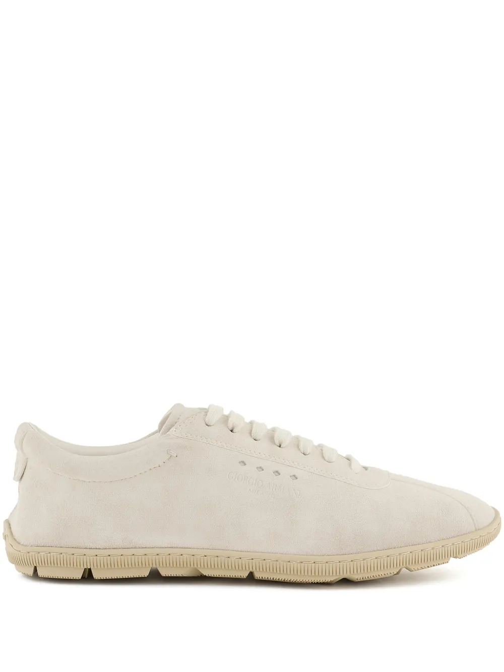 Giorgio Armani Sneakers aus Wildleder – Nude (X2X208XF829)