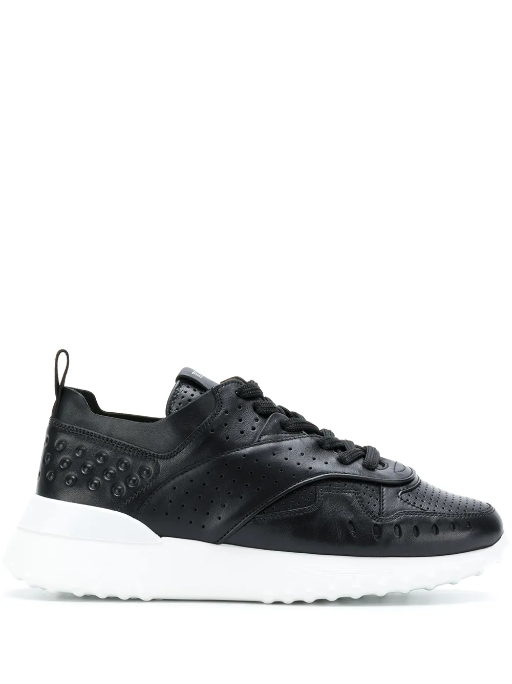 Tod’s geperforeerde vetersneakers – Zwart (XXW80A0W590JUS)