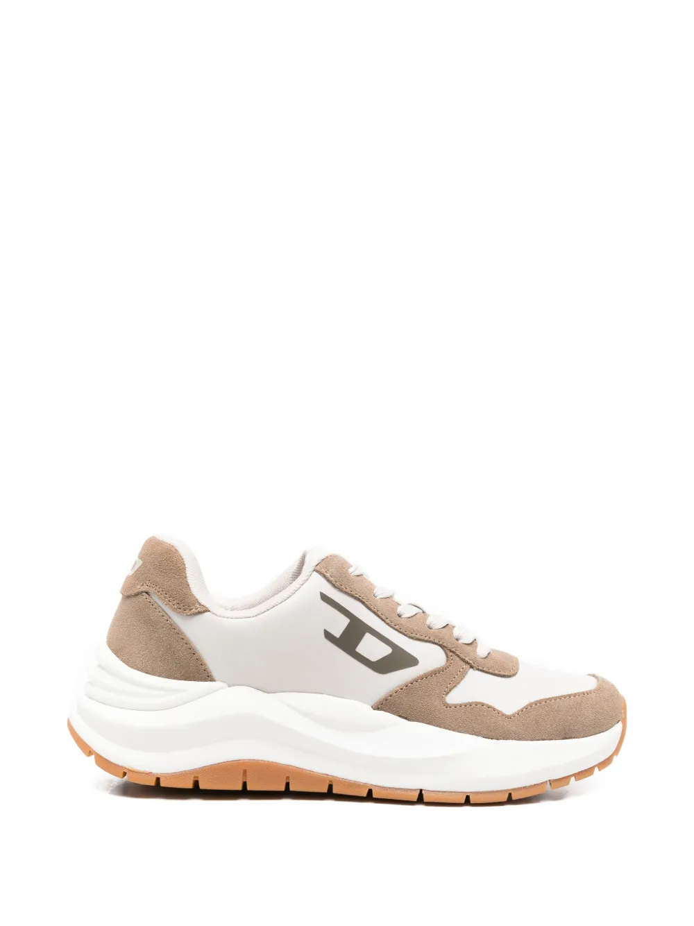 Diesel S-Speedy sneakers met vlakken en logodetail – Beige (Y03830P7529)