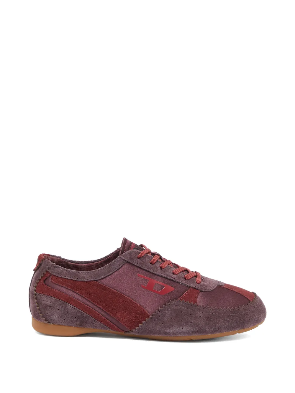 Diesel D-Mile-Flat Sneakers mit Wildleder-Overlays – Rosa (Y03896P7716)