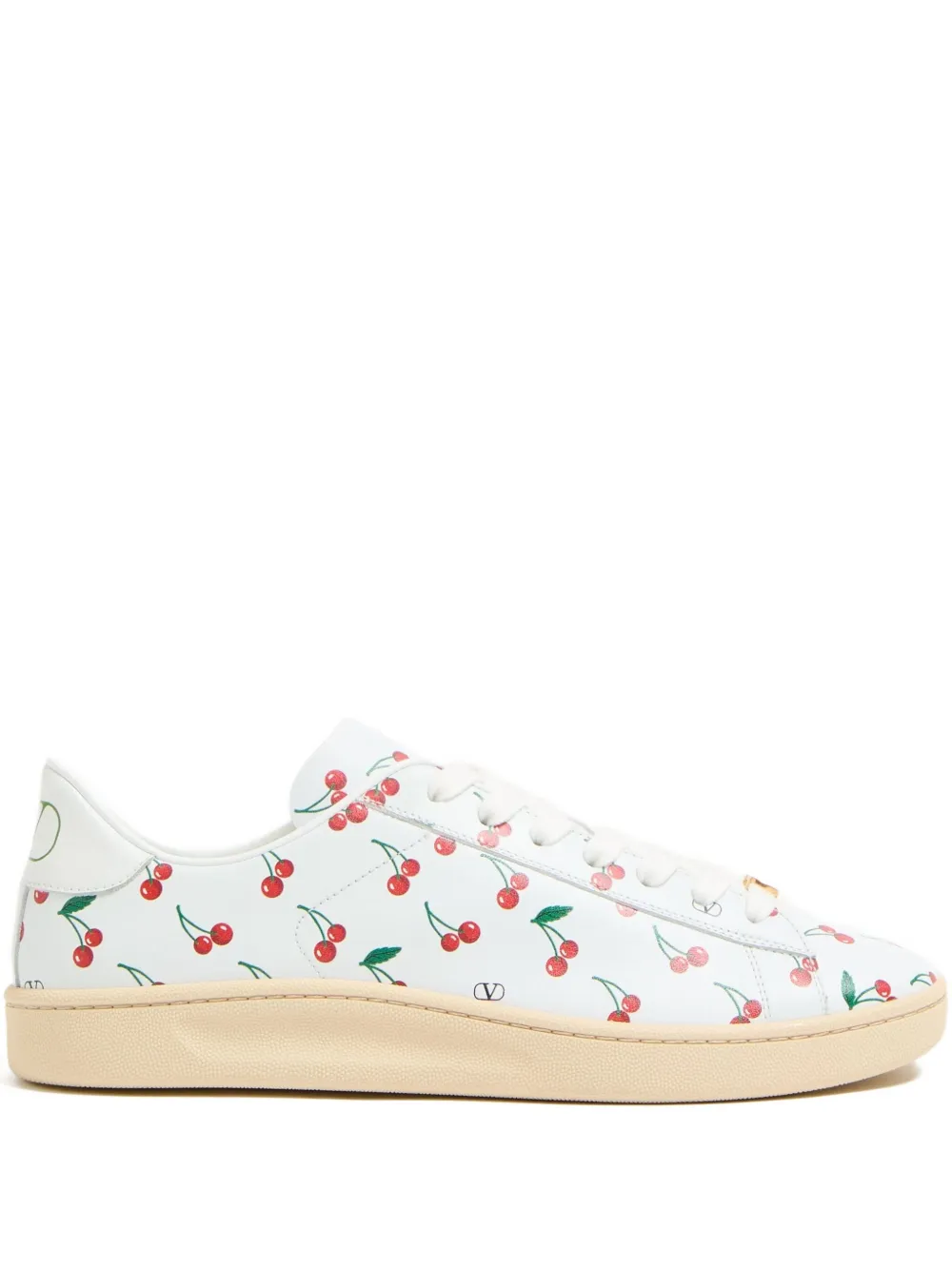 Valentino Garavani Royco sneakers van nappa kalfsleer met Cherryfic-patroon – Wit (YS0K34DRJ)