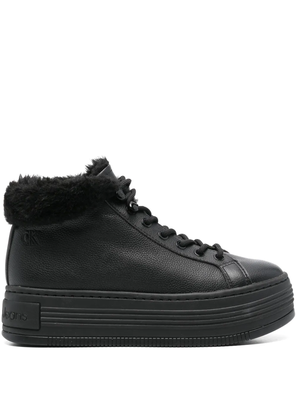Calvin Klein Jeans Sneakers aus Leder – Schwarz (YW0YW01590)
