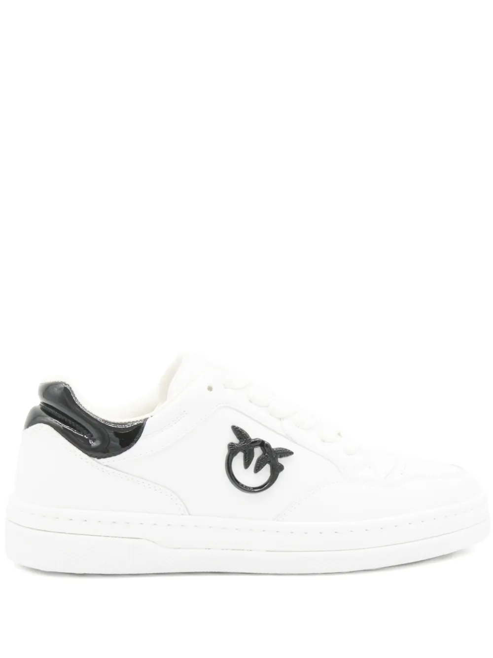 PINKO Leren sneakers met logoplakkaat – Wit (SS0077P108)