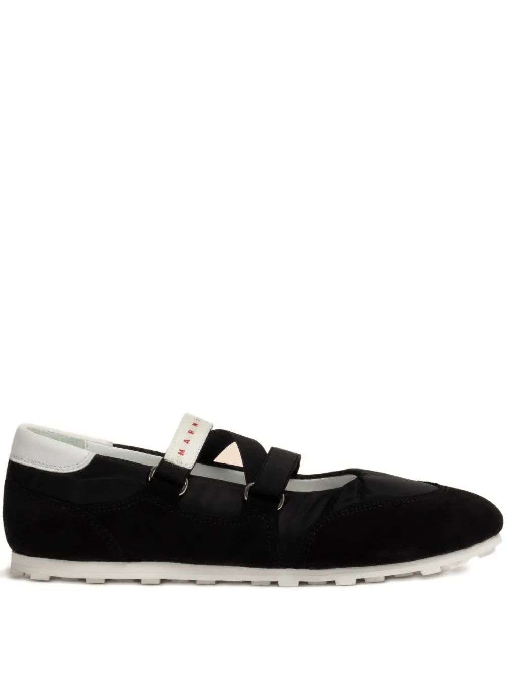 Marni Fußball Retro Ballerina Turnschuhe – Grau (SNZW020800P7406)