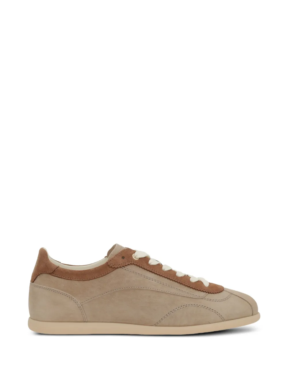 Brunello Cucinelli Sneakers aus Wildleder – Nude (MZUXECD337CBM48)