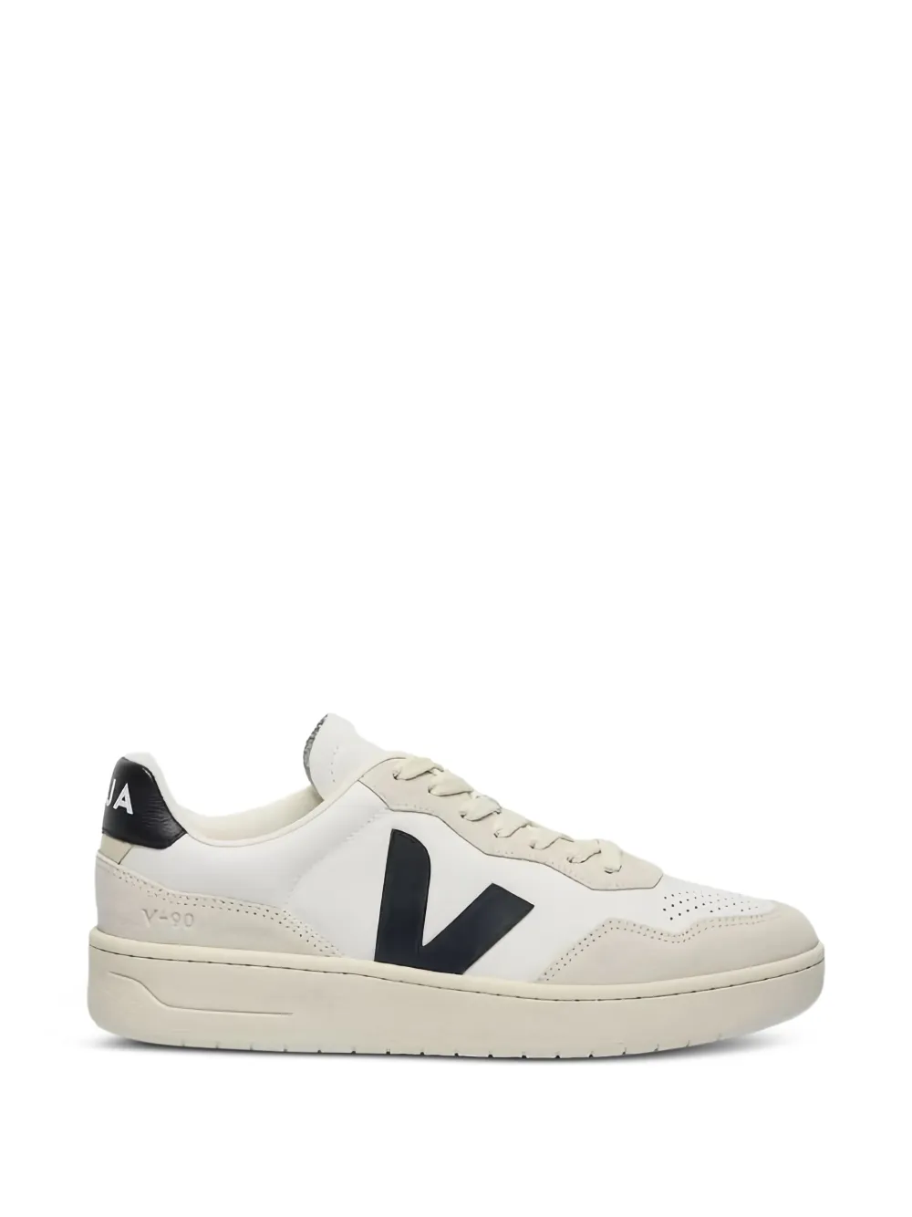 VEJA V-90 Sneakers mit Kontrasteinsätzen – Nude (VD202D1061)