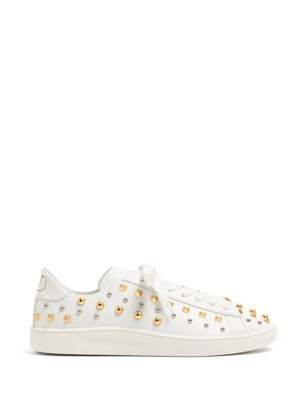 Valentino Garavani Royco Sneakers aus Nappaleder mit Nietendetail – Weiß (YS0K34YMM)