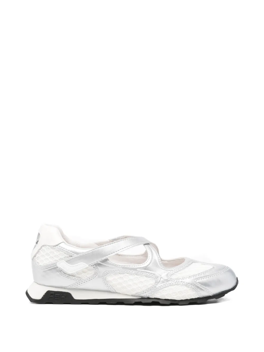 Ash Sneakers met gekruiste bandjes en mesh vlakken – Zilver (S26KORE01)