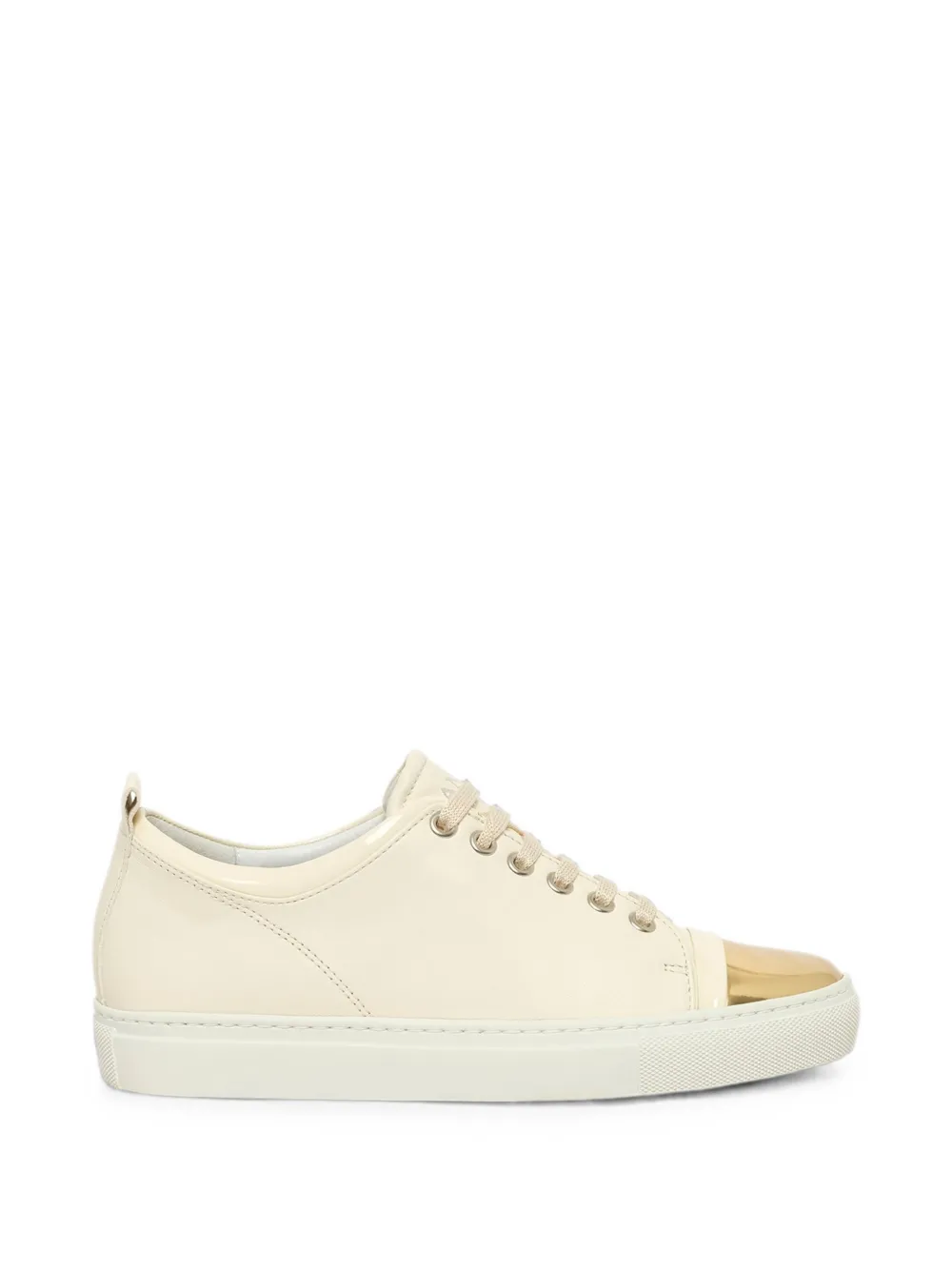 Lanvin Sneakers aus Wildleder mit angeschnittener Kappe – Nude (SKPK00EXHE03M1)