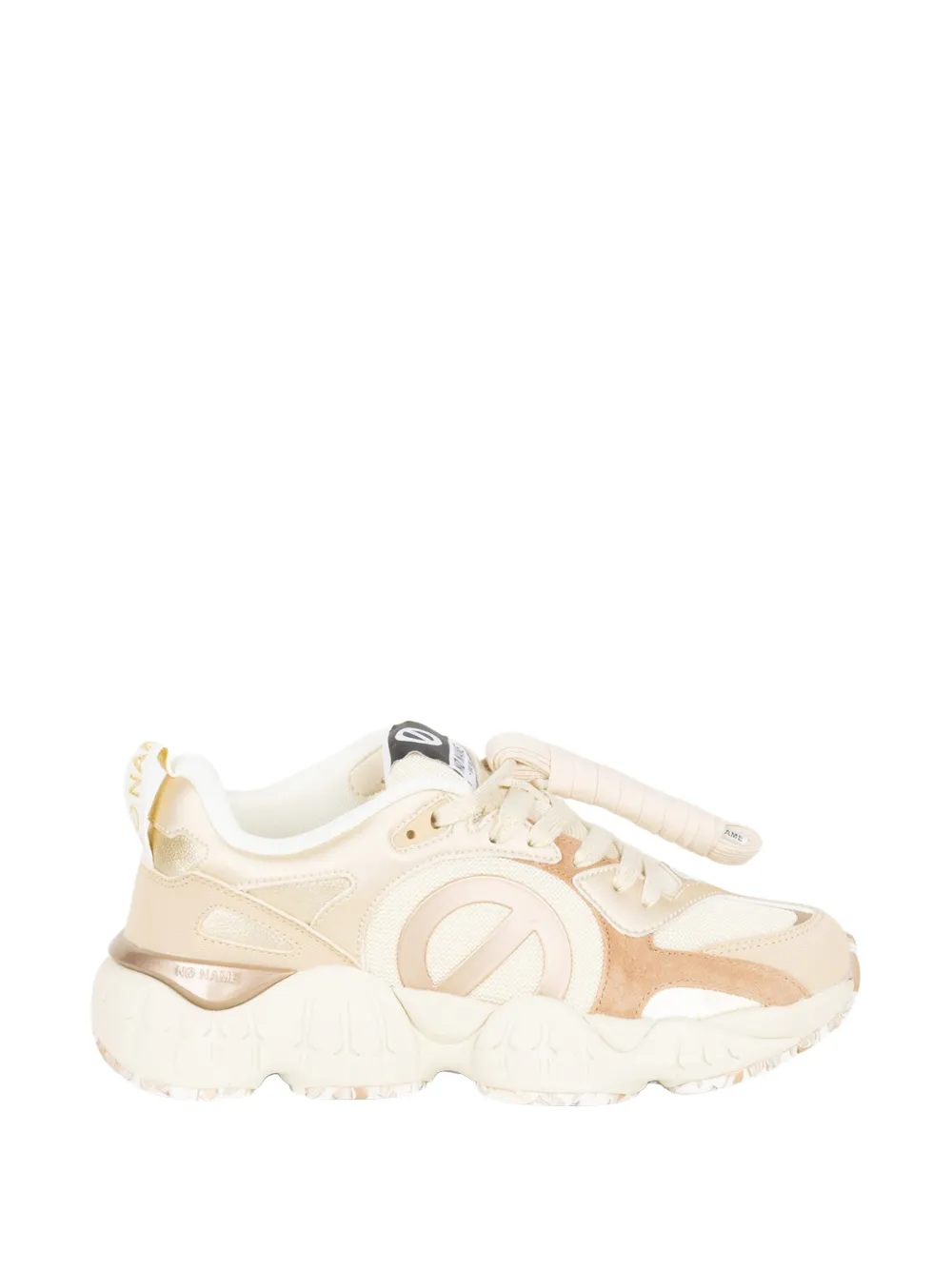 No Name Krazee Runner sneakers met logopatch – Beige (PNVKKD04A1F1)