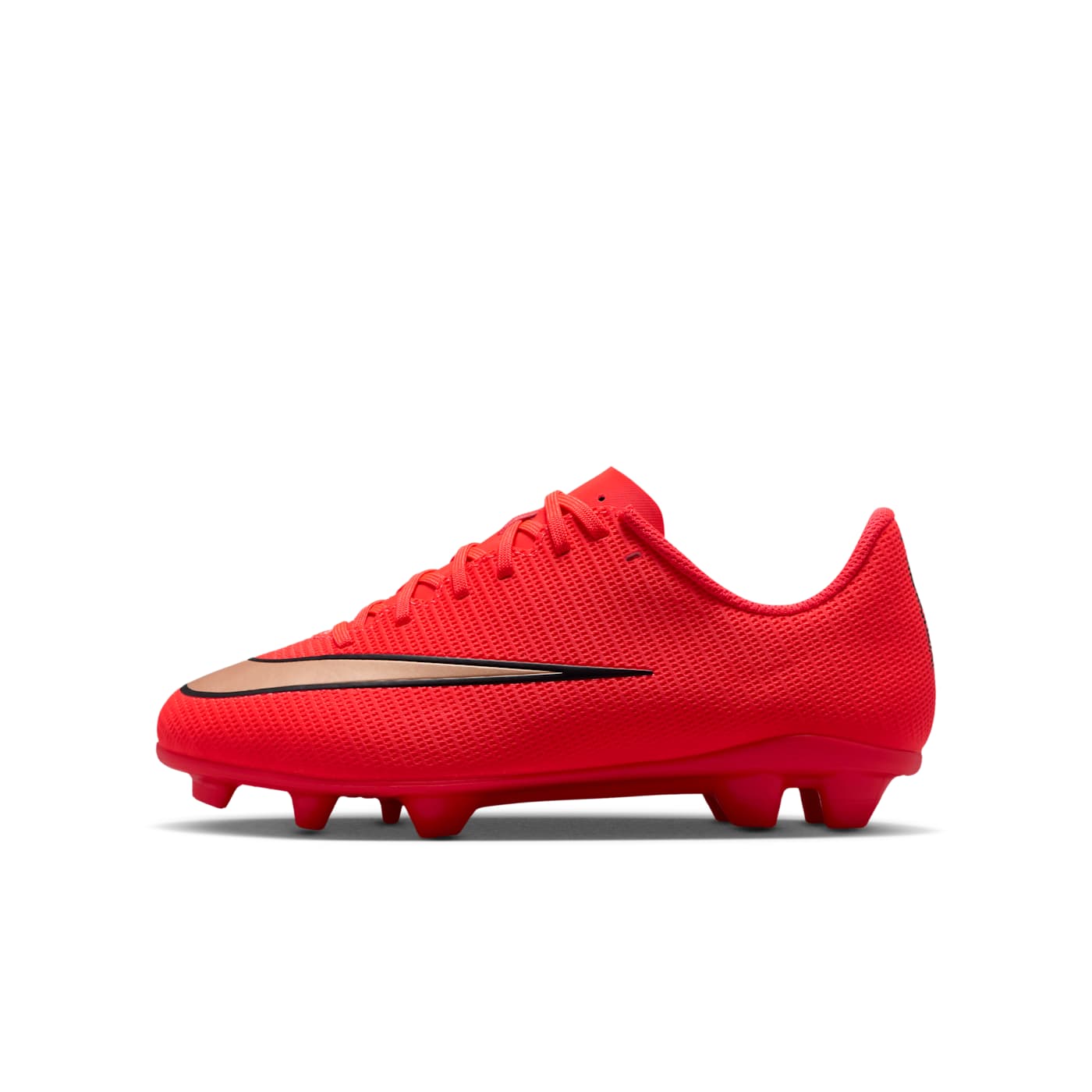 Nike Jr. Mercurial Vapor 17 Club FG/MG Fußballschuhe Kinder 001 – black/illusion green-black 37.5 für Kinder, rot, Größe 17 ½ EU (IO1487-600)