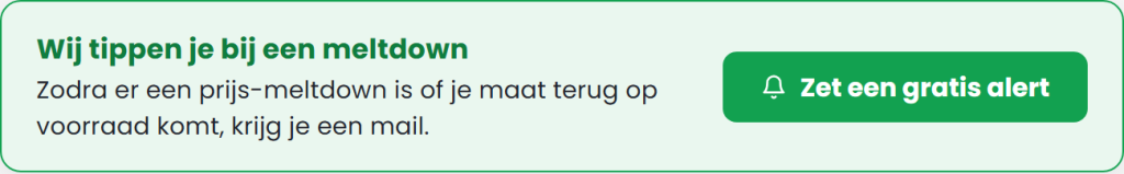 Meltdown-alertblok op een sneakerpagina