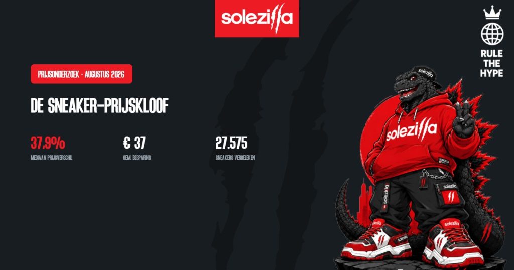De Sneaker-prijskloof — augustus 2026