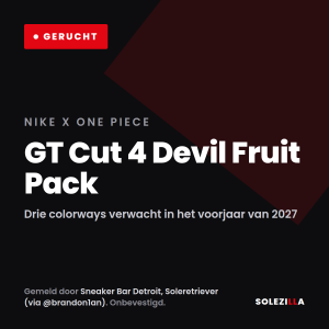 One Piece keert terug op de Nike GT Cut 4 — wat de vorige One Piece-Nike nu bij ons kost